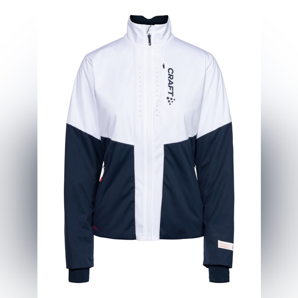Craft Women's Large Pro Nordic Ski Jacket - White and Navy
